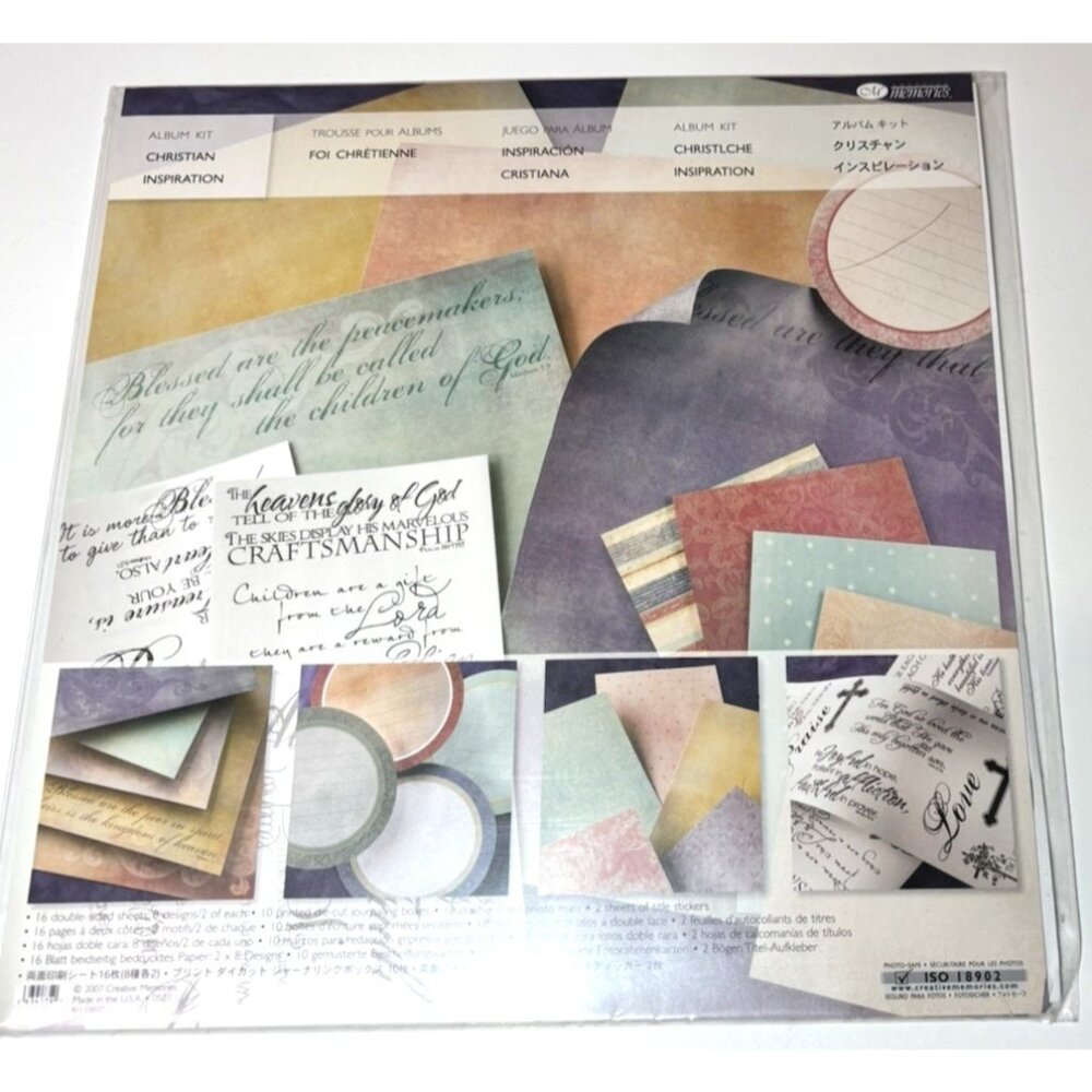 Creative Memories Christian Inspiration 12 x 12 Album Kit Complete Page Starter